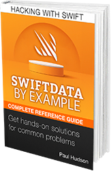 SwiftData by Example book cover.