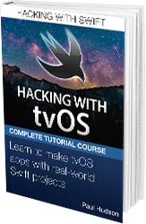 Hacking with tvOS book cover.
