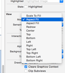 Le mode d'affichage "Aspect Fit" pour les éléments UIImageView les oblige à redimensionner leurs images pour les rendre entièrement visibles.