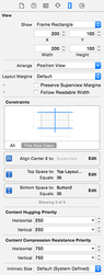 Use the size inspector to enter exact values for X, Y, width and height – it's much faster than dragging things around.