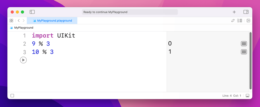 Finding remainders using the modulo operator.